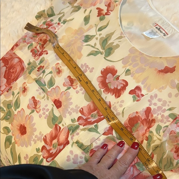 Talbots Cream Floral Maxi Dress - Picture 6 of 8